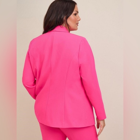 TORRID BLAZER JACKET HOT NEON PINK SIZE 1 = 1x = 14/ 16 RARE NWT - Picture 13 of 13